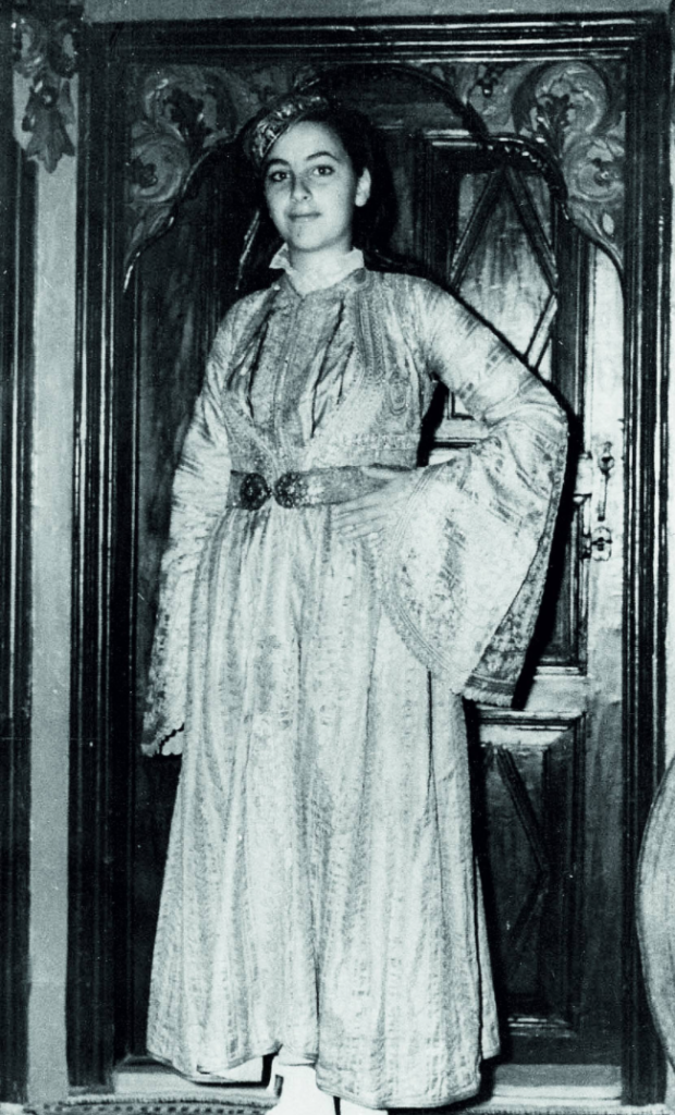 Toula Matsa in Romaniote women's dress as worn in Ioannina.